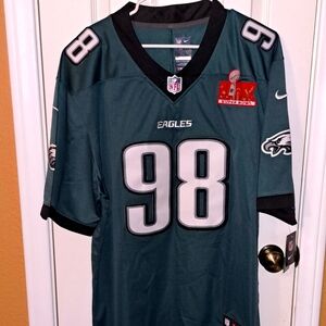 Nike Eagles Super Bowl Jersey #98 Jalen Carter